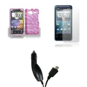 HTC EVO Shift 4G (Sprint) Premium Combo Pack   Hot Pink Zebra Stripes 