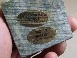   WADE Irish Molly Malone Figurine Ceramic on Connemara Marble *  