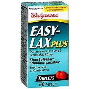   Easy Lax Plus Tablets, 60 ea Health & Personal 