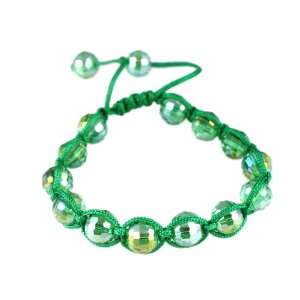   Iridescent Shamballa Style Bracelet: Stackable Bracelets: Jewelry