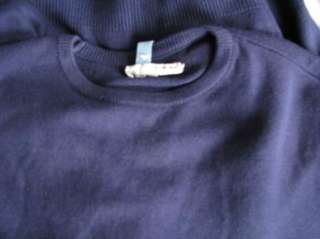 Navy blue vintage Pandora sweater Teenette S M EUC  