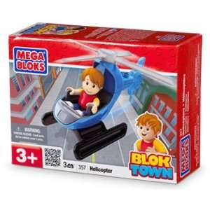  Mega Bloks   Blok Town Vehicle   HELICOPTER Toys & Games