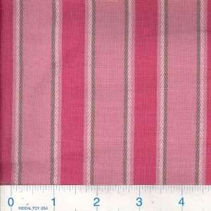  45 Wide Cottage Style Stripe Pink Fabric By The Yard 
