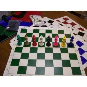  Team Chess Set roll up board, bag, chessmen   pick your 