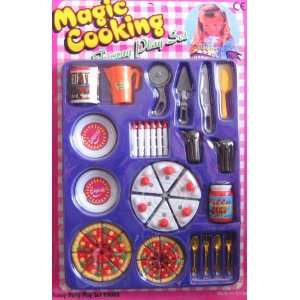   : Magic Cooking PARTY Play Set For Barbie & 11.5 Dolls: Toys & Games