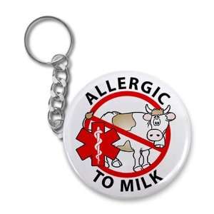 Creative Clam Allergic To Milk No Cow Medical Alert 2.25 Inch Button 