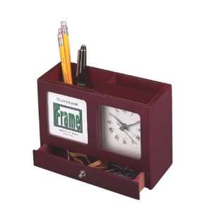 Creative Gifts WOOD FRAME,CLOCK,PENCIL CUP,D:  Home 