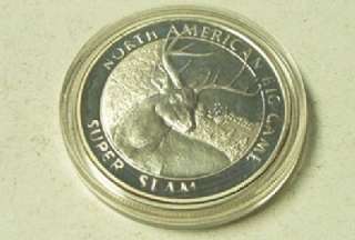 NORTH AMERICAN HUNTING CLUB 1 Troy Ounce .999 FINE SILVER TOKEN COIN 