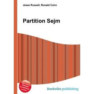 Partition Sejm Ronald Cohn Jesse Russell  Books