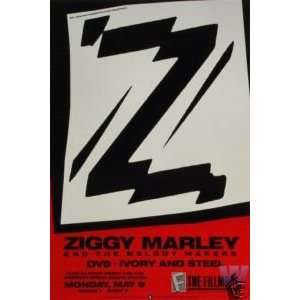  Ziggy Marley F14 Fillmore Concert Poster 5/9/1988 DV2 