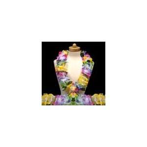  Silk Tie Dye Flower Leis