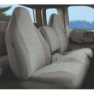    12 GRAY Front Bucket Seat Cover with Built In Seat Belts: Automotive