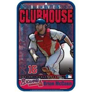  MLB Brian McCann Atlanta Braves Sign: Sports & Outdoors