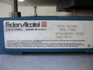 Friden Alcatel Remote Platform Scale Model 8755GS  