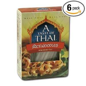 Taste of Thai Rice Noodles, 16 Ounce Boxes (Pack of 6)  