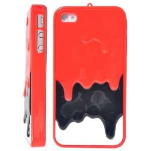   Hard Case for iPhone 4S/iPhone 4 (Red+Black+White) 