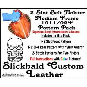  2 Slot Belt Holster Pattern Pack, Medium Frame Arts 