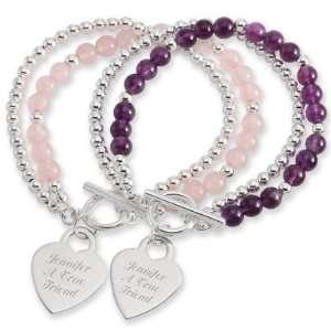  Personalized Gemstone Toggle Bracelets Gift Jewelry