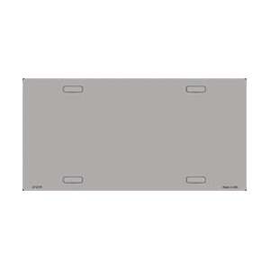   2370 Gray Solid Flat Automotive License Plates Blanks for Customizing