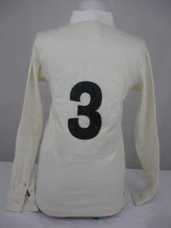 NWT Ralph Lauren Rugby Polo Shirt Long Sleeve PRL Logo Cream Ivory 