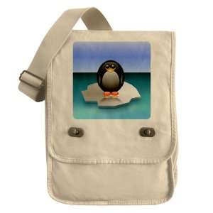    Messenger Field Bag Khaki Cute Baby Penguin 