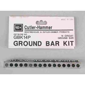 5 each Cutler Hammer 14 Circuit Ground Bar (GBK14P)