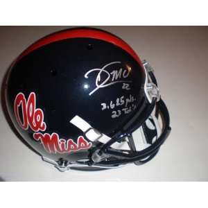  Dexter Mccluster Ole Miss Autographed Full Size Helmet 