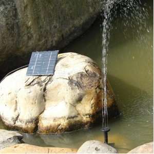 Watt Solar Power Water Pump Garden Fountain   With Separate Solar 