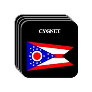  US State Flag   CYGNET, Ohio (OH) Set of 4 Mini Mousepad 
