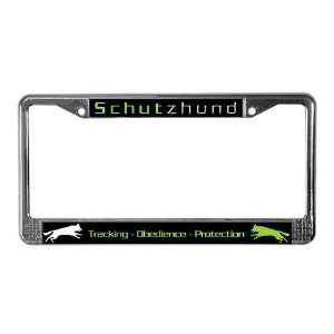 GSD   Pro Schutzhund Pro License Plate Frame by   