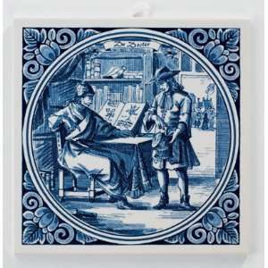  Doctor Blue Delftware Tile 