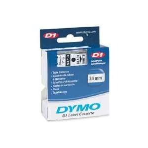  Dymo D1 Standard Tape Cartridge 1 x 23 Black On White 