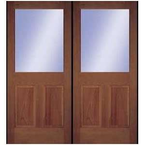  Exterior Door: Two Panel Half Lite Pair (Single also 