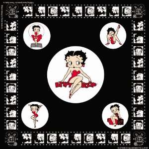    12 Pk. Betty Boop Logo Bandana Head Scarf Bandanna 