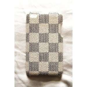 Leather Off White Damier HardShell Case Cover for iPod Touch / iTouch 