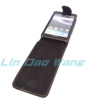 Black Leather Case Pouch For Samsung Infuse 4G i997 New  
