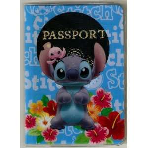 Stitch sitting in Hibiscus flowers Aloha Hawaii Passport Cover ~ Lilo 