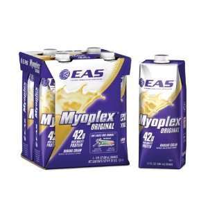  EAS Myoplex Original Banana Cream / 17 fl oz shake / case 