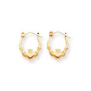    Sardelli   14kt Gold Small Claddaugh Hoop Earrings Jewelry