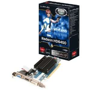  Sapphire Radeon HD 6450 Graphic Card   625 MHz Core   2 GB 
