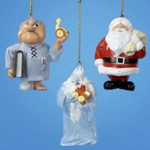  3.5 FULL ROUND RESIN SANTA CLAUS IS COMING TO TOWN 