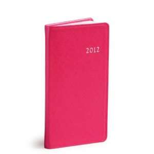  2012 Pocket Agenda Datebook, Saffiano 6, Pink Office 
