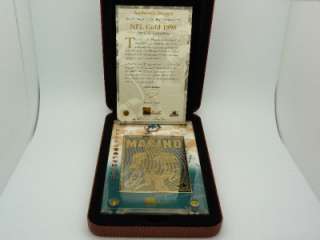 Dan Marino 24k Gold Signature Collectible Card Mint Condition  