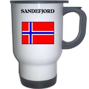  Norway   SANDEFJORD White Stainless Steel Mug 
