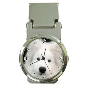  Samoyed Puppy Dog Money Clip Watch U0760 