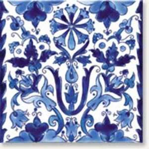  Samarra Blue Handpainted Ceramic Tile