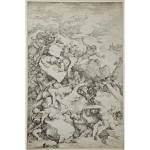 Hand Made Oil Reproduction   Salvator Rosa   32 x 48 inches   The Fall 