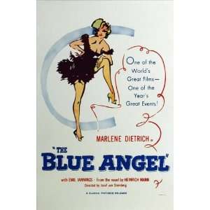  Blue Angel (1930) 27 x 40 Movie Poster Style B