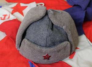 New USHANKA Russian Military Uniform HAT WWII GULAG  