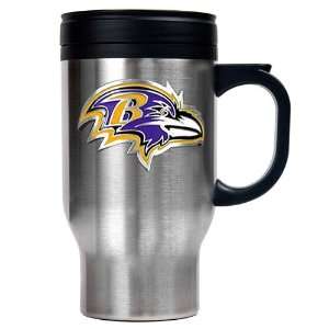  Baltimore Ravens Travel Mug with Free Form Team Emblem 